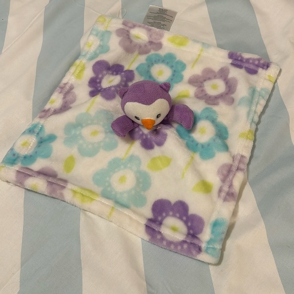 Penguin Love/nunu/security/comfort blanket with stuffie - Picture 1 of 3